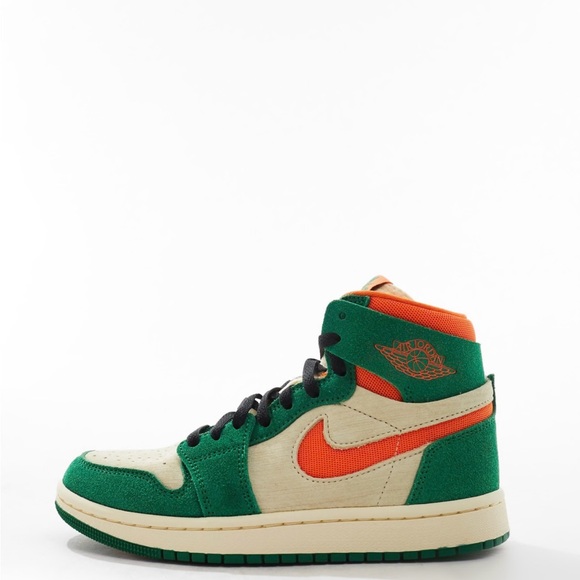 Nike Air Jordan 1 Zoom Comfort 2 sneakers in green & stone - Picture 2 of 8